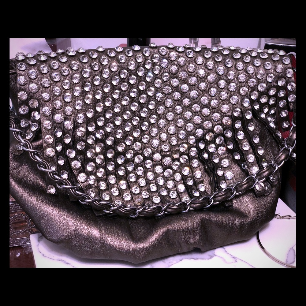 Clutch with Rhinestones